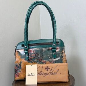 Patricia Nash Beautiful Girl Collection Leather Satchel